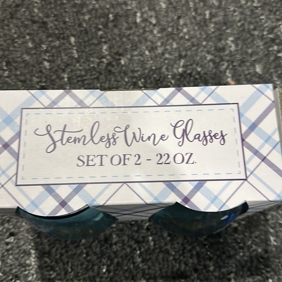 Brand new TMD stemless wine set of 2 Glasses - Picture 3 of 4